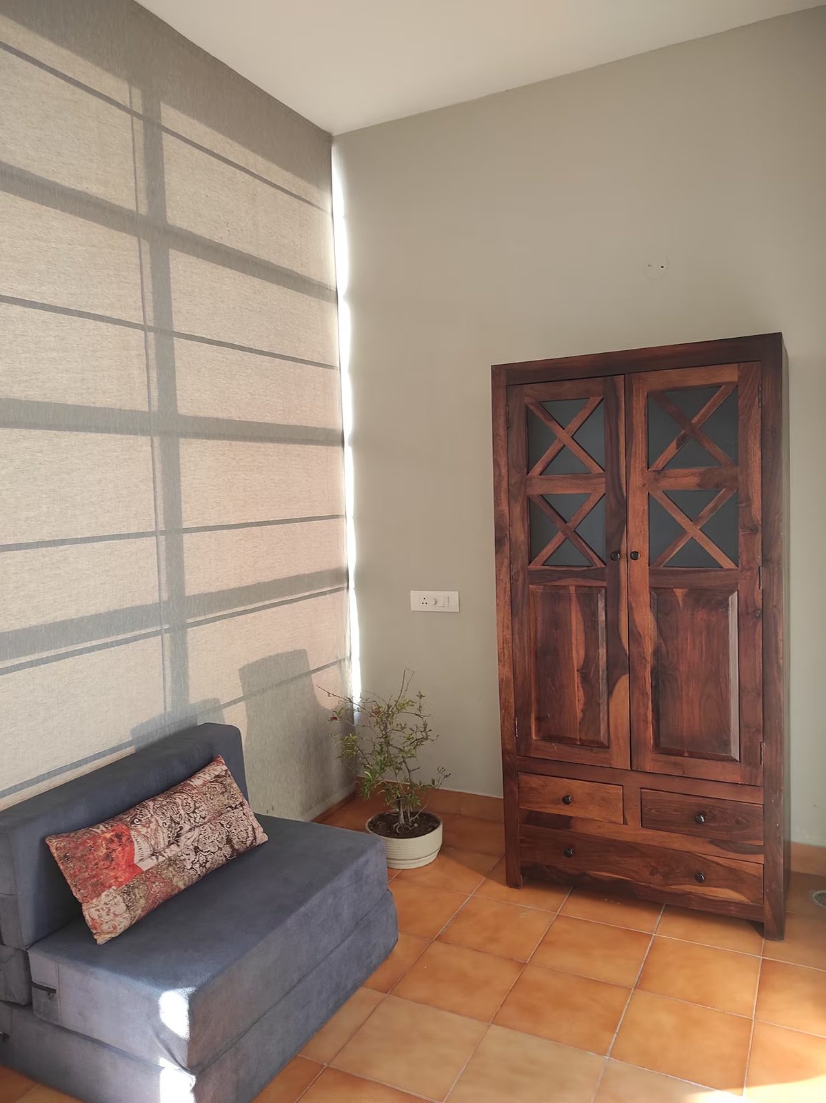 Sitting Area with Wooden Cabinet