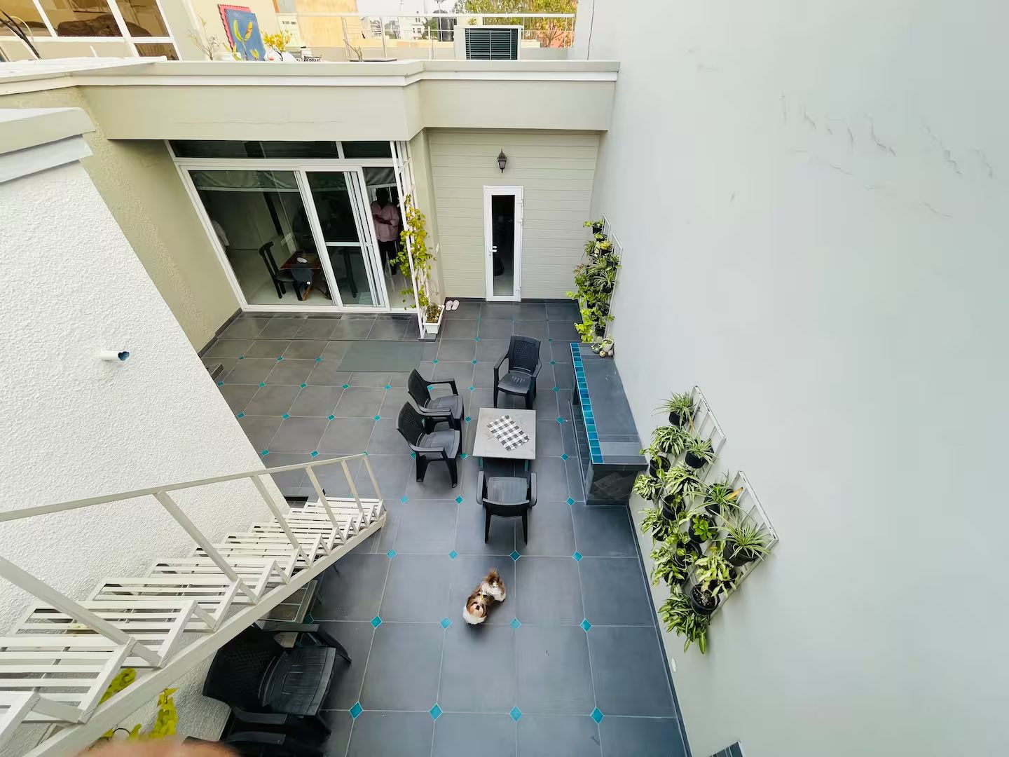 Courtyard Dining Area from Above